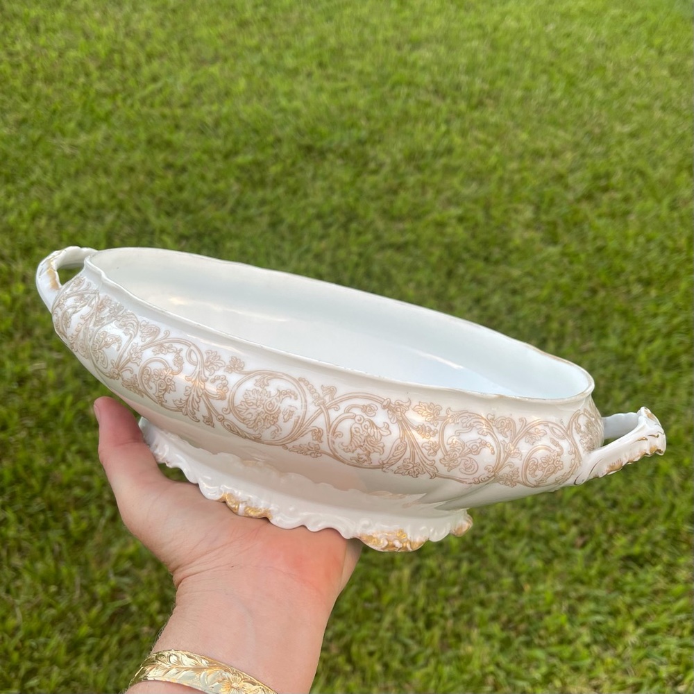 Antique Serving Dish by Nathan Dohrmann Limoges